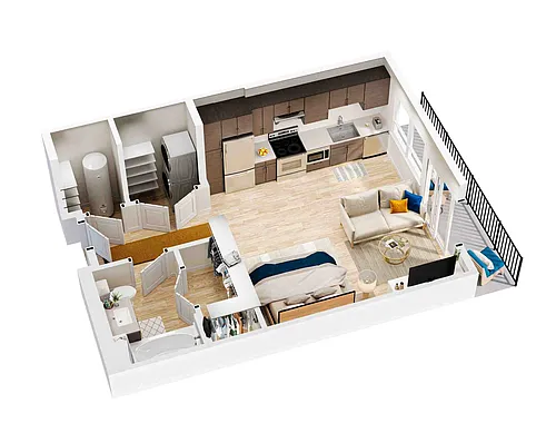 Floor plan Income-Restricted McCarty