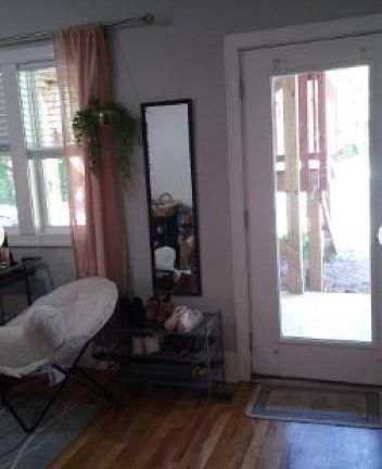 Rear Den area and door to Parking