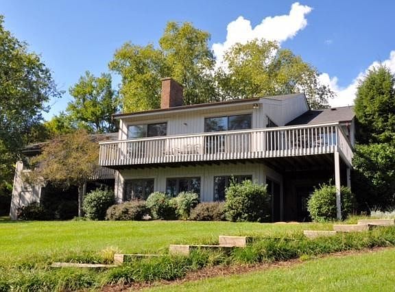 Lake side of home