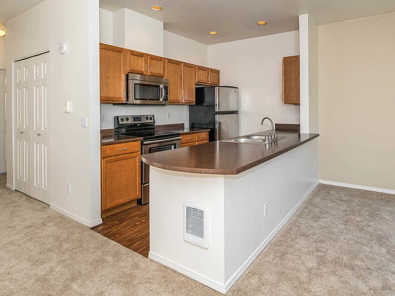 Kitchen and Living Room