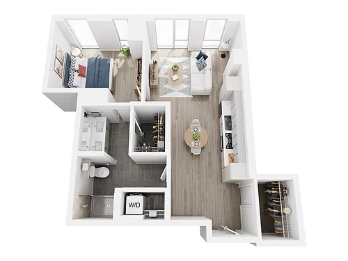 Floor plan 1x1 Floor Plan 15