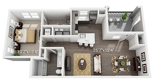 Floor plan A2H (Garage Included)