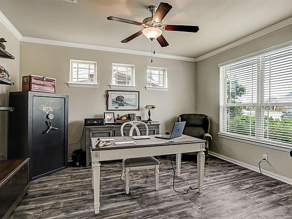 When you enter the home you will find a office with french doors.