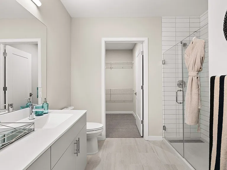 Model Unit - Large Bathrooms With Glass Shower Doors