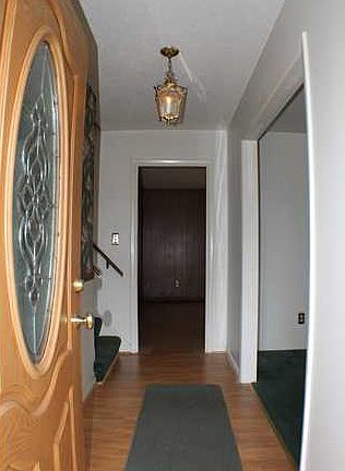 Beautiful Entry with hardwood floors