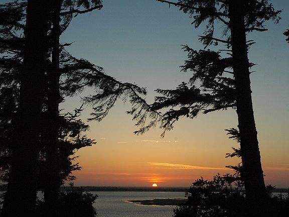 Sunset off back deck
