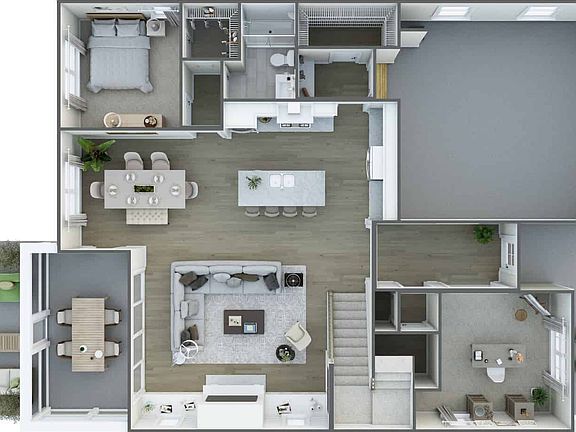 Johnson Pond First Floor 3D Floor Plan