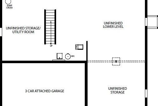 Elevation H - Unfinished Lower Level