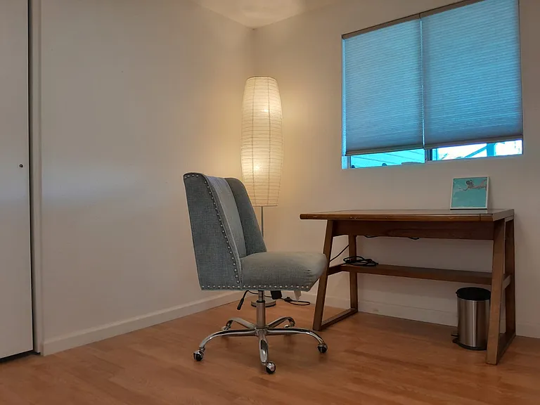 Third BR can be office or bedroom. Currently has twin trundle bed and desk setup.