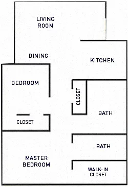 Floor plan 2 Bed 1 1 2 Bath