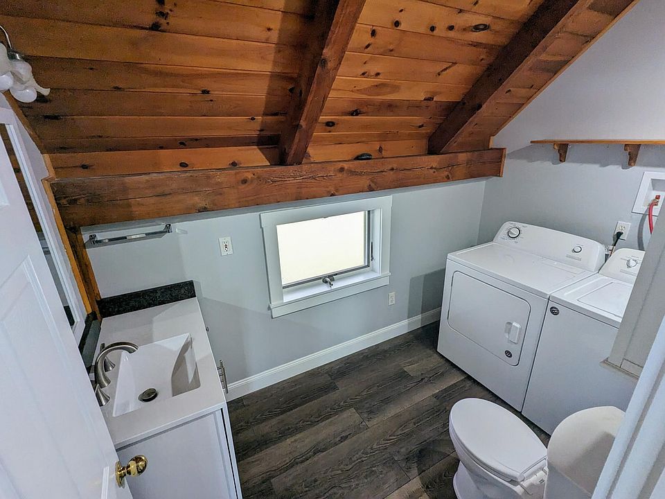 First floor half bath with in-unit laundry
