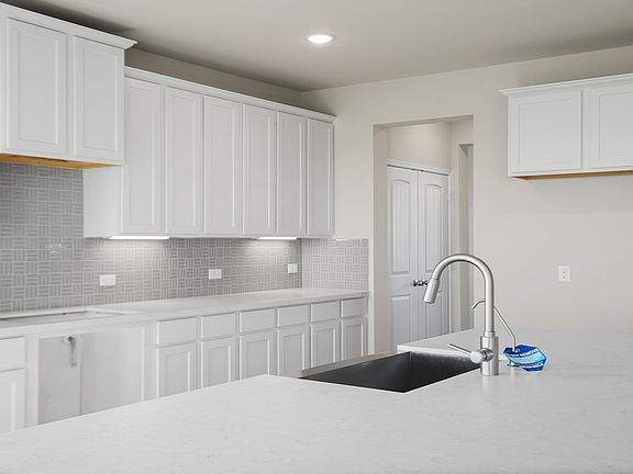 Stunning cabinets, backsplash and countertops