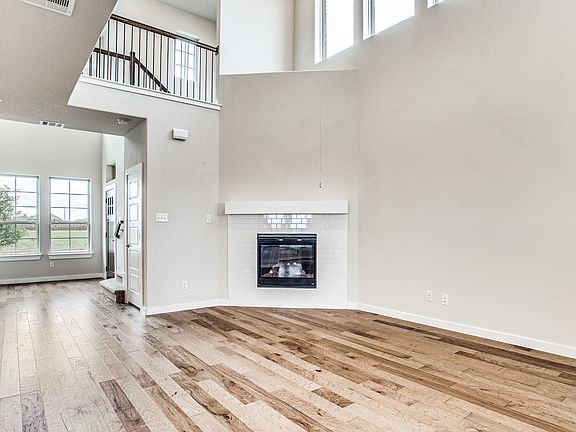 Cozy corner fireplace