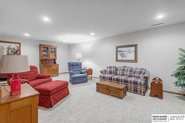 Lower level family room.