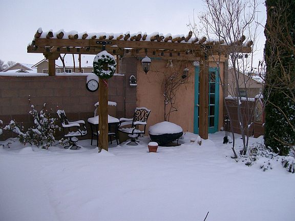beautiful snowy day in Rio Rancho