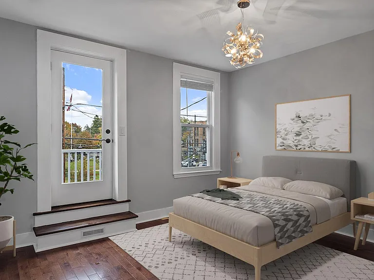 Bedroom 1. This image shows a virtually furnished space. Bedrooms come unfurnished.