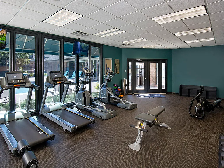 Fitness center with cardio and strength equipment
