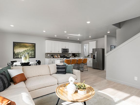 The Willow floorplan interior image taken at a Meritage Homes community in Santaquin, UT.