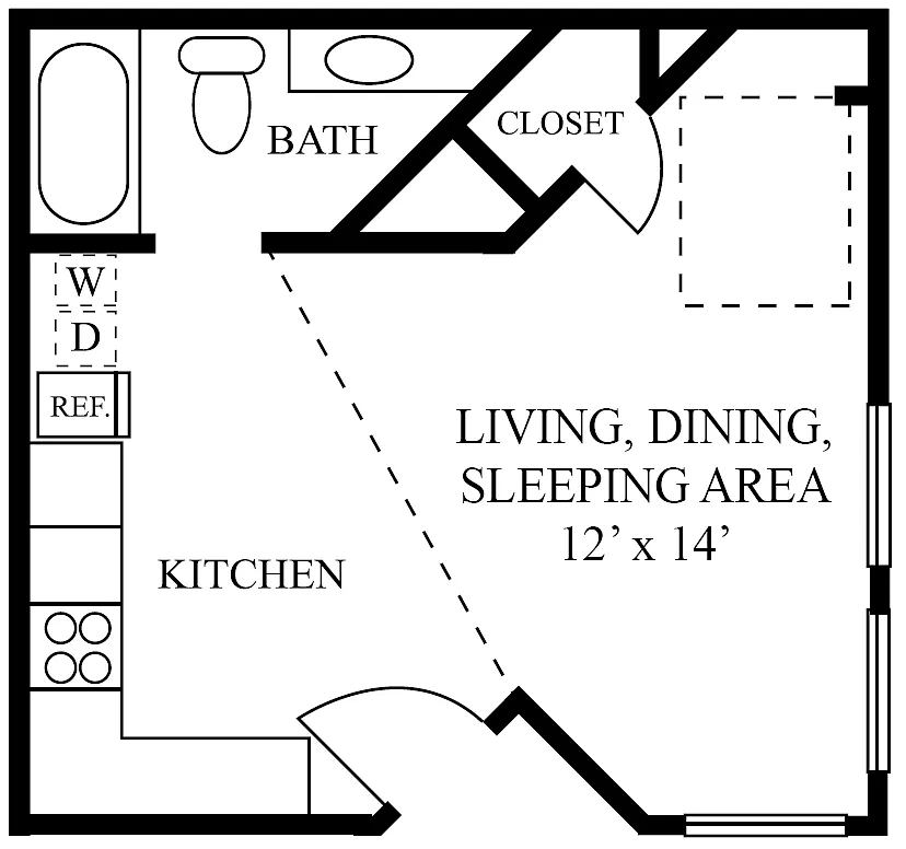 Floor plan Eff
