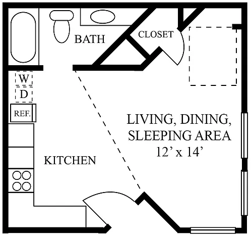 Floor plan Eff