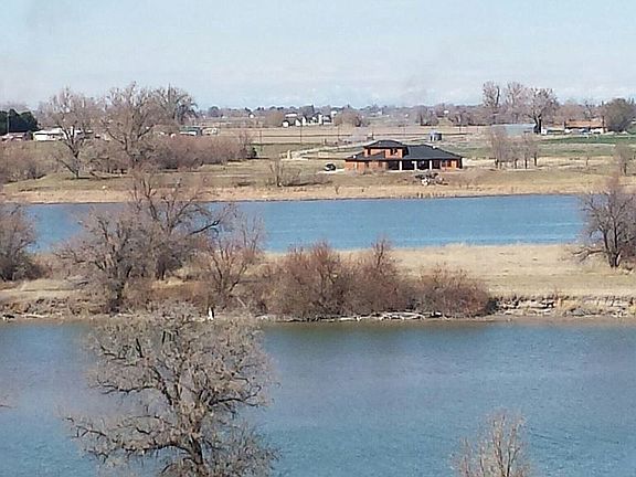 Across the river. 