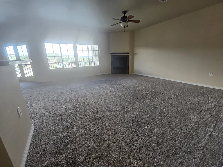 Generous Living Room with Gas Fireplace