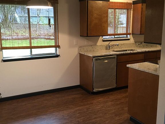 Dining room area and kitchen