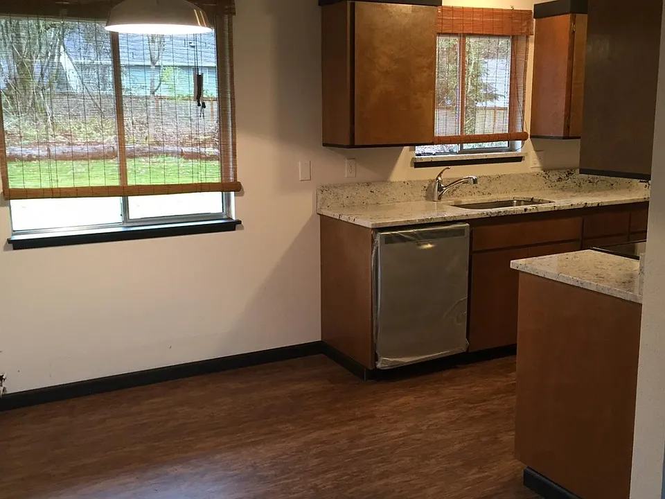 Dining room area and kitchen