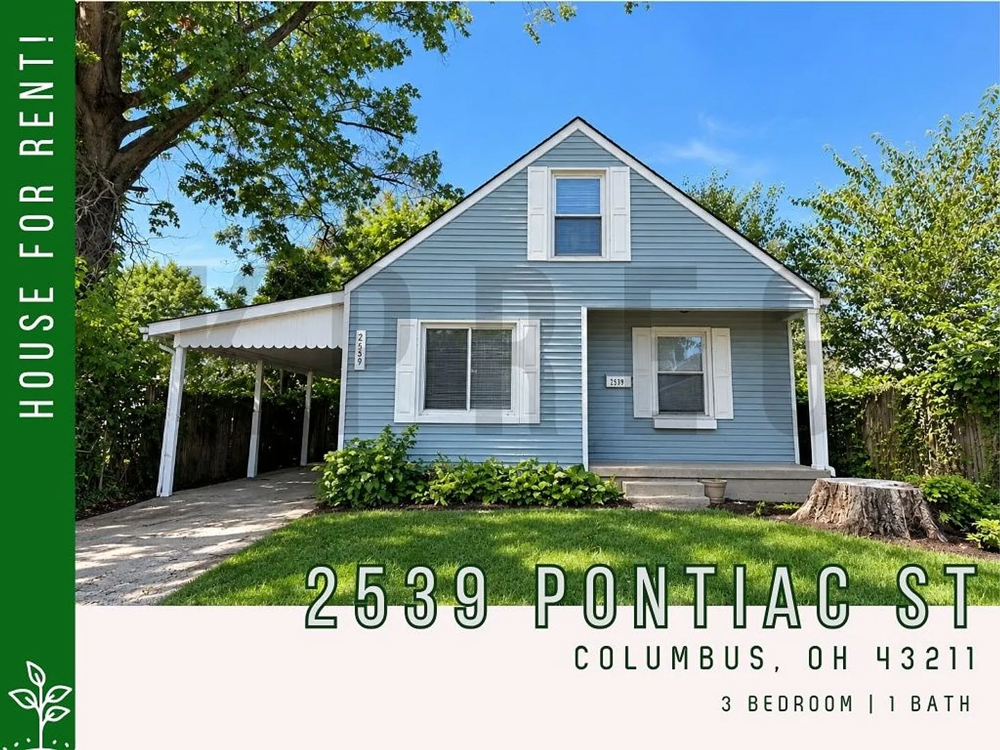 Charming 3BR Home with Full Basement, Hardwood Floors & Carport — Photo 1