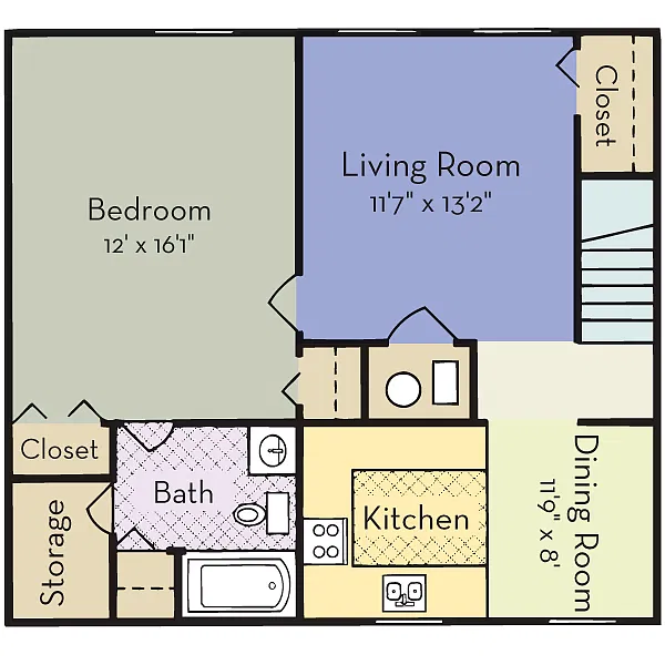 Floor plan 1 Bedroom