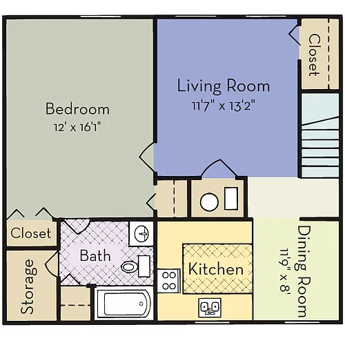 Floor plan 1 Bedroom