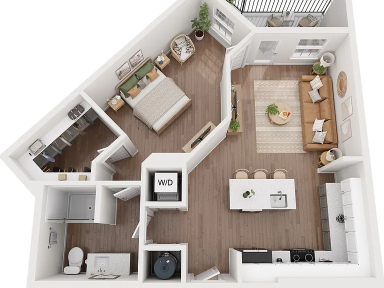 781 SF 1 BR/1BA Apartment 781 SF 1 BR/1BA Apartment