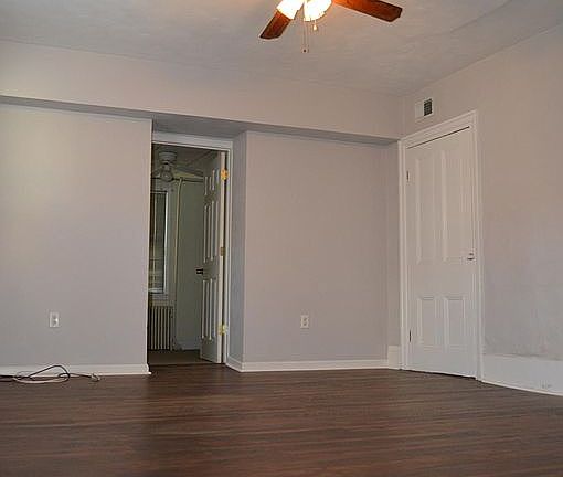 Family room with new floors
