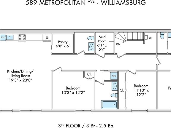 2nd image of 589 Metropolitan Ave Unit Penthouse