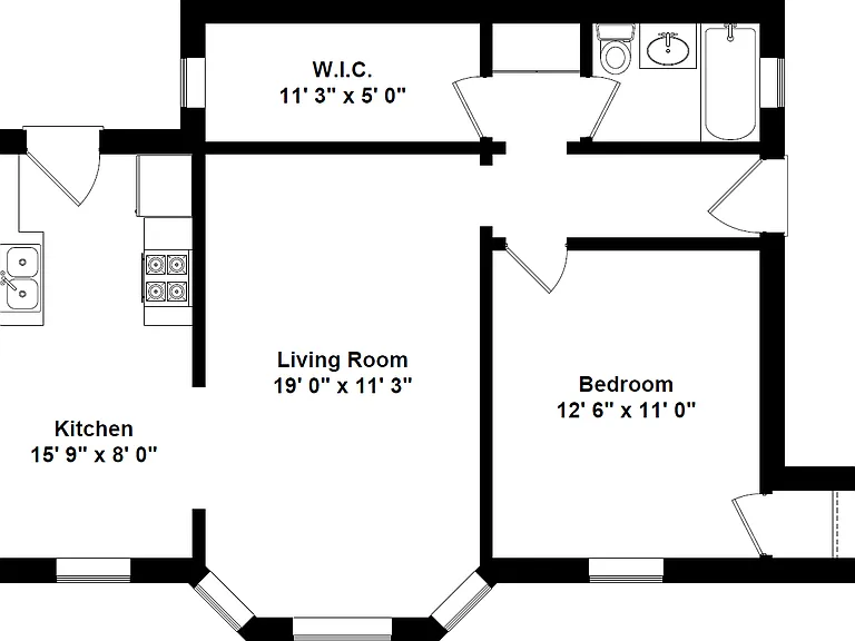 Represents 775 SQFT apartment in the 3428 Building