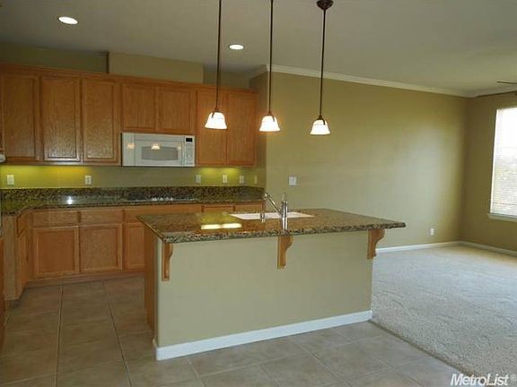 Kitchen and family room