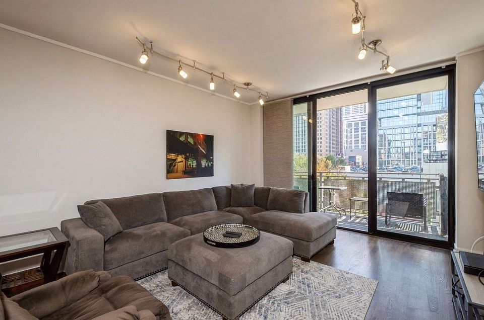 Living Room with View of Balcony