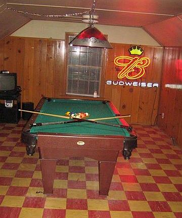 Upstairs gameroom