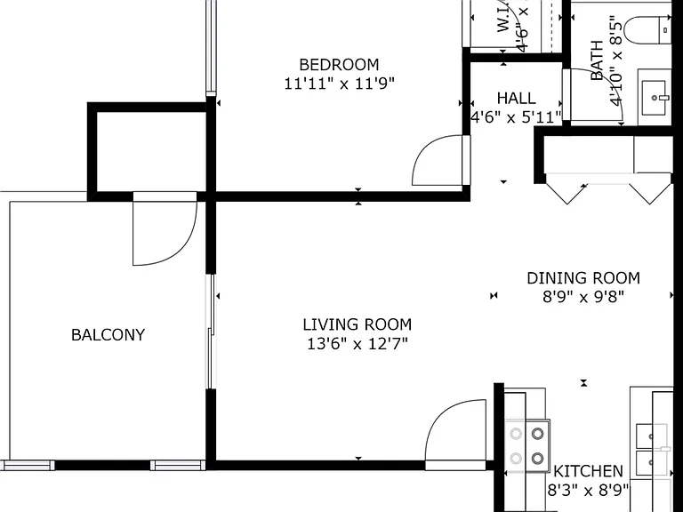 1BR Layout 1BR Layout