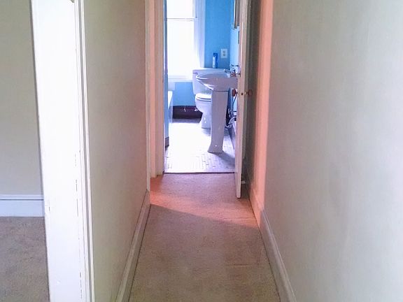 Hall 18x2.5. Bathroom small.