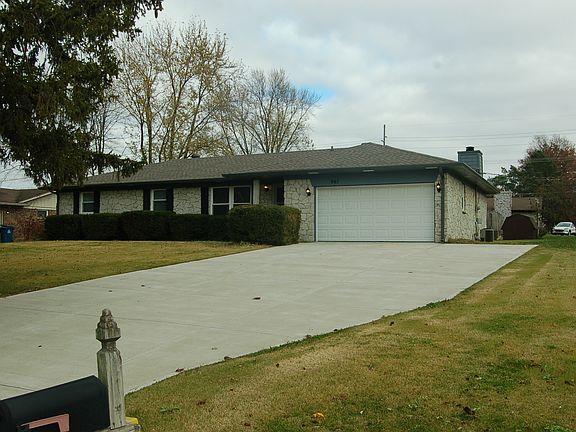 The driveway is only a few years old.