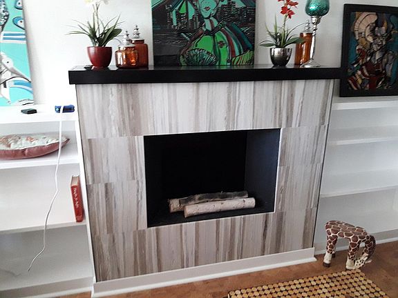 Marble fireplace 