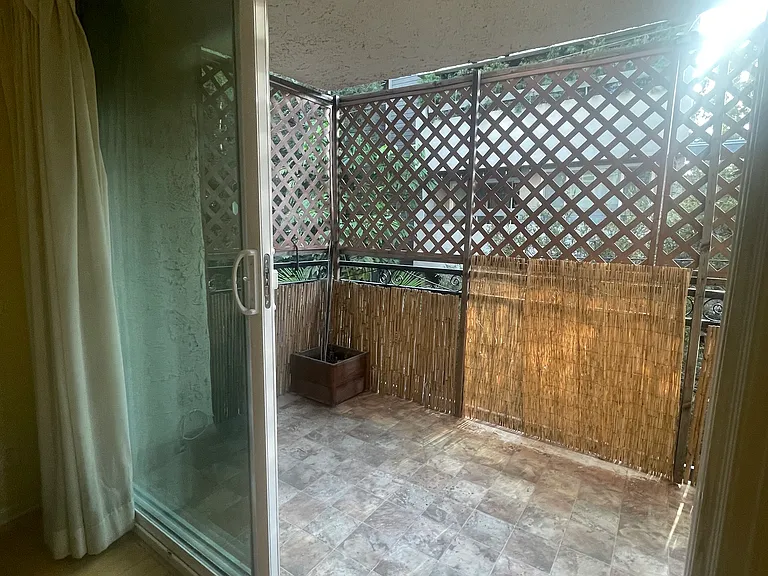 Balcony (pls note the latticework and bamboo are no longer there)