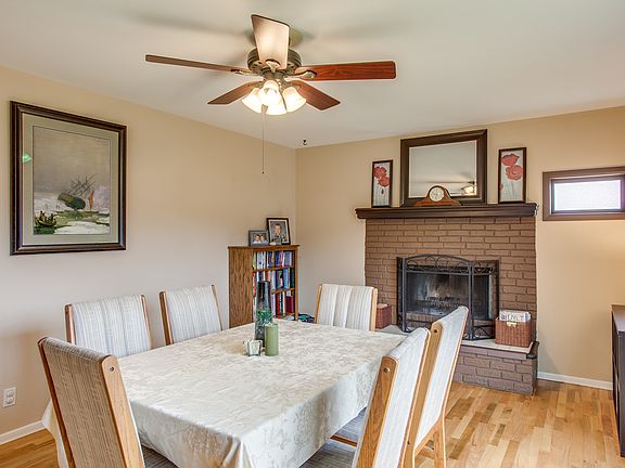 Fireplace w/ Raised Hearth