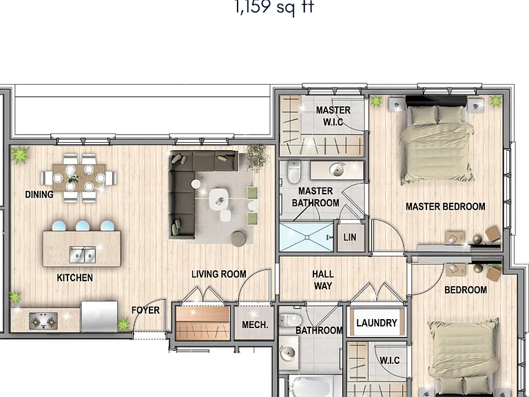 Unit 302 Floor Plan