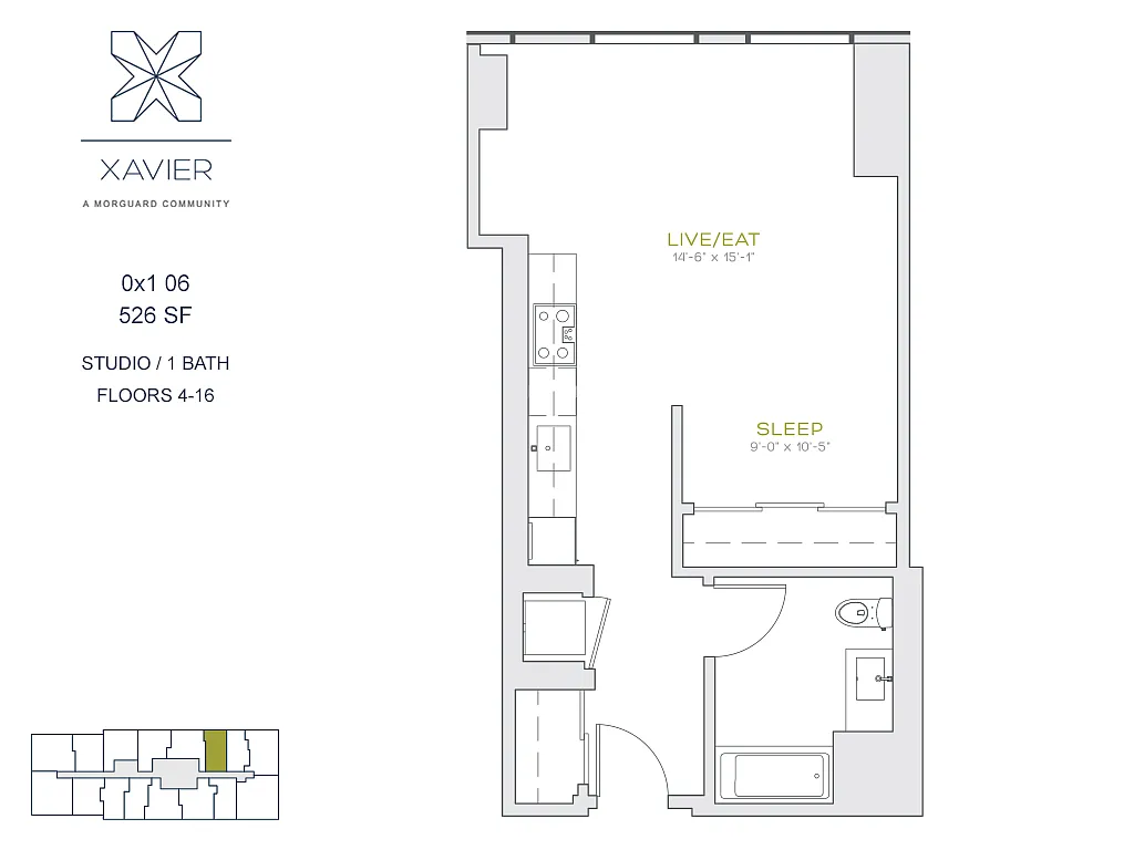 Floor plan 0X1 06
