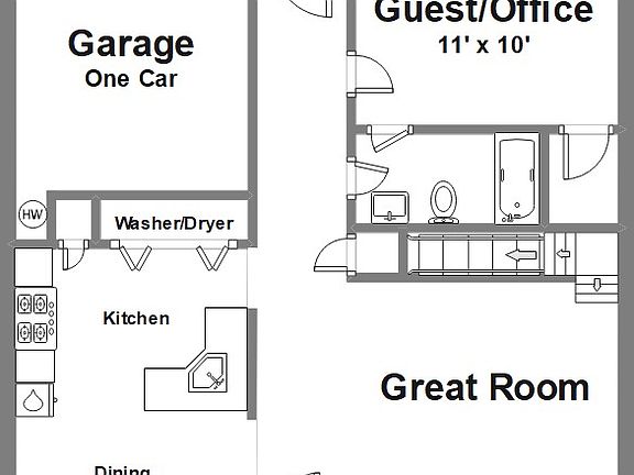Main Level Floor Plan
