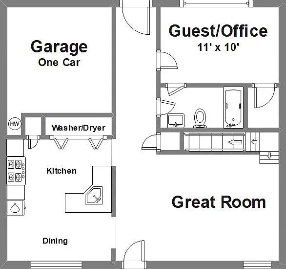 Main Level Floor Plan