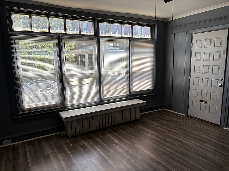Living room showing entry door
