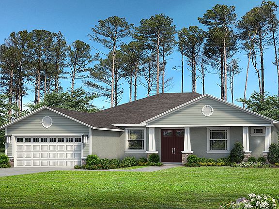 Capri IV Craftsman - Front Exterior Elevation